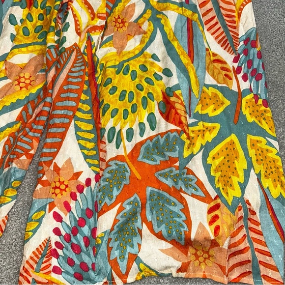 Christian Siriano Yellow Orange Maxi Wide Leg pants - Picture 2 of 9